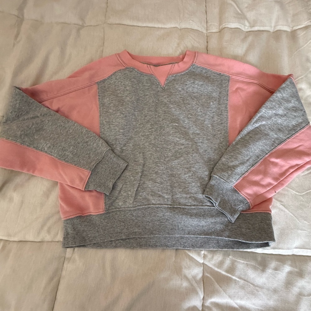 SO Light Pink Cropped Crewneck Sweatshirt